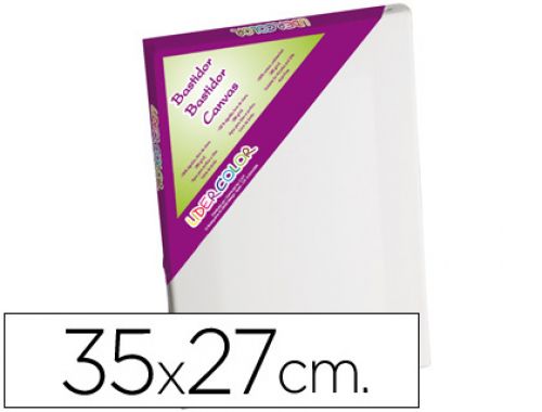Tela de pintura liderpapel 5f tecido agrafado traseiro algodo 100% moldura pawlonia 1,8x3,8 cm bordas madeira 35x27 cm , Liderpapel , 43017 , 8423473430174